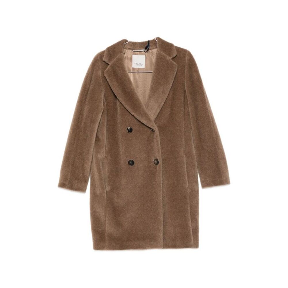 'S Max Mara Women Wool Double-Breasted Coat